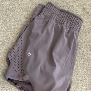 Dusty purple lululemon shorts